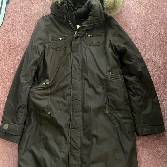 Brown Aritzia TNA Parka Jacket Size XL - Picture 3 of 3